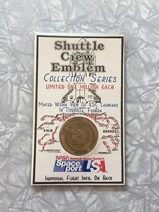 61A-Challenger Shuttle Crew Emblem Collection Series Bronze Coin 1985 NASA - Bild 1 von 5