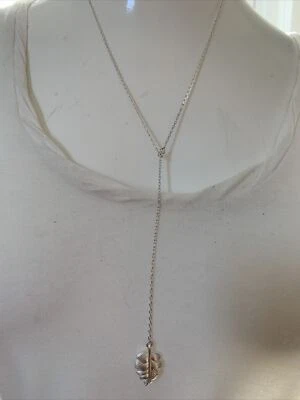 COLLAR CL21 $29 LUCKY BRAND hoja tono plata Foto 1 de 4