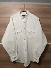 Vintage Men's ROUNDTREE & YORKE Size UK XL Crisp White Shirt Superb Condition