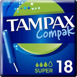 Tampax Pearl Compact Super Applicator Tampon Comfort Protection Size-16/18 - Picture 1 of 10