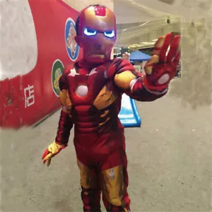 Iron Man Niños Disfraz Juegos con disfraces Niños Vestido Elegante Traje Ropa Máscara/Guantes Nuevo - Imagen 1 de 4