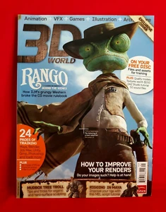 3D World 141 April 2011 Magazin mit CD Rango Exclusive Cover - Bild 1 von 5