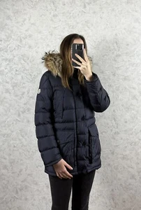 Moncler Cluny Giubbotto Fur Collar Kids Down Puffer Coat Jacket Size 12/152 - Picture 1 of 23