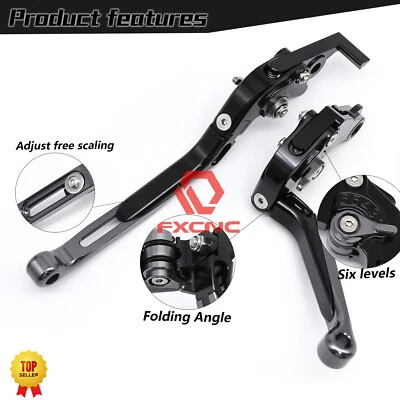 CNC Extendable Folding Brake Clutch Levers Set For Triumph THRUXTON 2016-2018 - Изображение 1 из 4