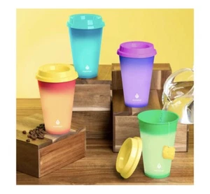 MANNA  HOT Color Changing Reusable To-Go Cups 12pk Set - 16oz 473mL - Picture 1 of 4