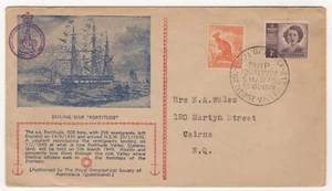 1949 Mar 5th. Commemorative Cover. Sailing Ship "Fortitude". - Picture 1 of 2