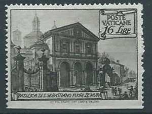 1949 VATICANO BASILICHE 16 LIRE VARIETà MNH ** - RR13295 - Picture 1 of 1