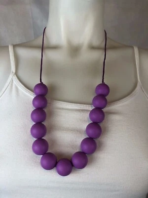 Collar de dentición de silicona para bebé para que mamá use sin BPA FDA APVD elige el color #4 Foto 1 de 4