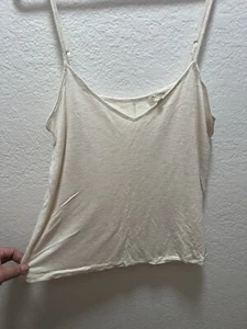 Madewell Tank Top Womens Cream Size L - Picture 1 of 6
