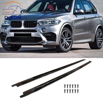 Gloss Black MP Style Side Skirts Extension For 2015-2019 BMW F15 X5 F85 X5M SUV Foto 1 de 4