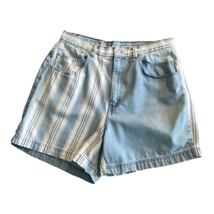 Gitano Shorts Womens Size 18W Denim Striped Vintage Mom Shorts - Picture 1 of 13