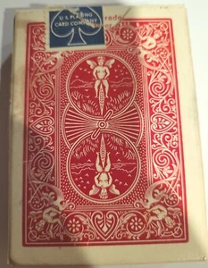 Vintage Red Deck Bicycle 808 Rider Back Spielkarten K 1301 1968 - Bild 1 von 8