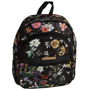 flevado Moderner Damen Rucksack Blumen-Musterung versch. Farben Freizeit Modern - Picture 1 of 18