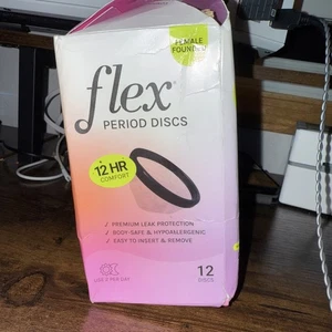 Flex Period Discs 12Hr Comfort Female Rounded 11ct Box Non-Toxic Hypoallergenic - Bild 1 von 3