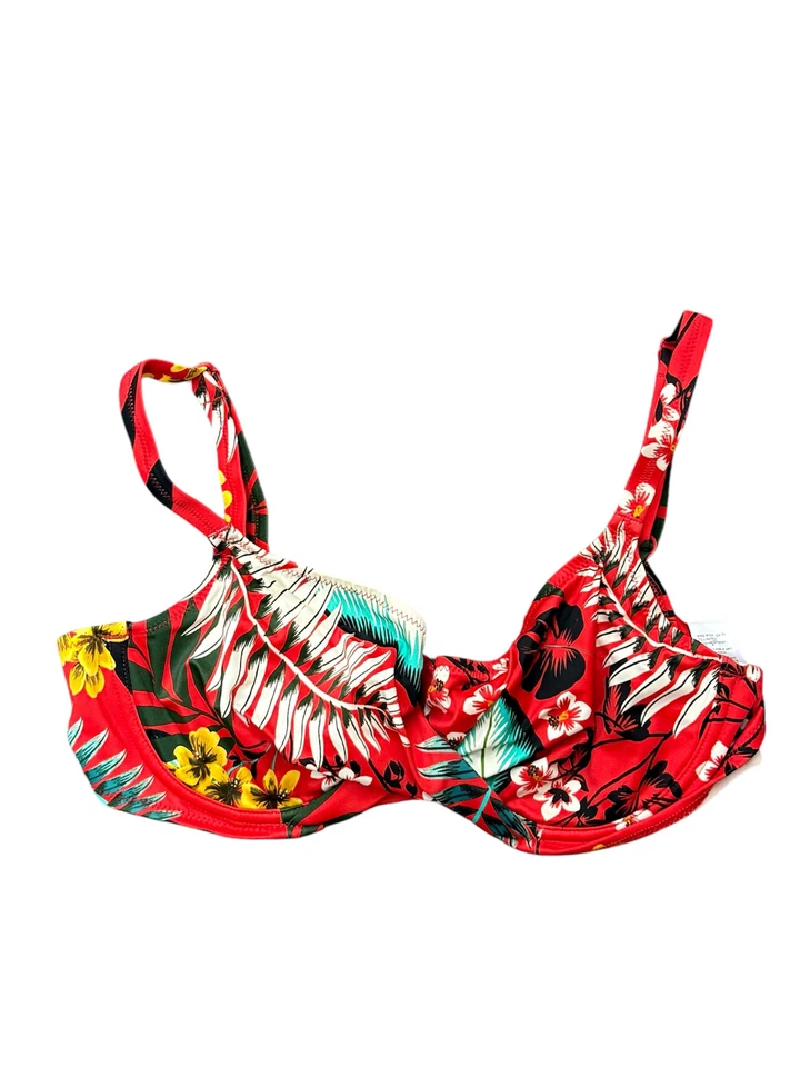 Top de baño de bikini Fantasie LOLLIPOP Vilamoura con aros envolvente frontal, EE. UU. 32G, UK 32F Foto 1 de 1