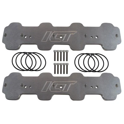 Placa de bloqueo de puerto colector de admisión ICT Billet 551381; LS para Chevy LS Foto 1 de 2