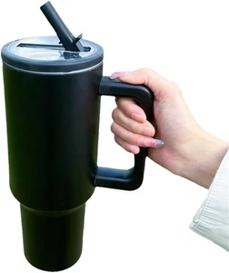 40oz/1182ml Large Vacuum Hot/Cold Drink Tumbler/Cup Straw DoubleWall Travel Mug - Picture 1 of 19