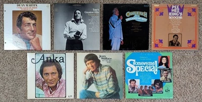 Lot of 7 Vinyl LP Albums (Oldies) Dean Martin, Tony Bennett, Paul Anka & More — 第 1/4 张图片