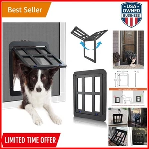 Dog Screen Door Lockable Magnetic Closure Easy Install for Sliding Doors - Picture 1 of 9