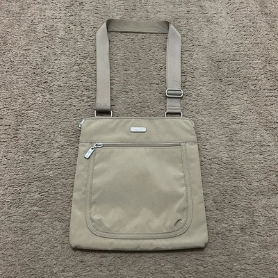 Baggallini Pocket Slim Crossbody Bag Purse Tan Brown Lightly Used - Image 1 of 4