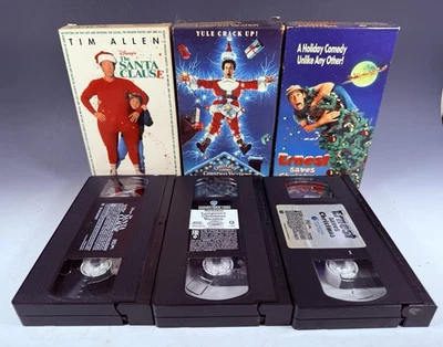(3) THE SANTA CLAUSE/ERNEST SAVES CHRISTMAS/CHRISTMAS VACTION CHEVY CHASE VHS  - Image 1 of 2