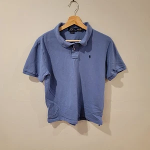 Polo Ralph Lauren Shirt Youth Boys XL 18-20 Short Sleeve Classic Fit Preppy Blue - Picture 1 of 7