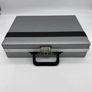 Vintage Silver Service Mfg Co Cassette Tape Storage Carrying Case - Picture 1 of 8