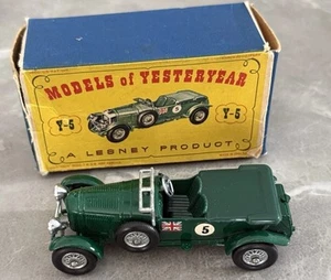 Matchbox Yesteryear No. 5. 1929 4.5 Litre 'Blower' Bentley Green Tonneau - Picture 1 of 13