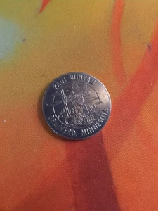 Paul Bunyan, Brainerd Minnesota Good Luck Souvenir Coin - Picture 1 of 2