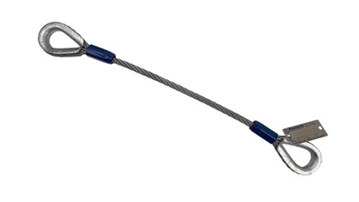 Kennedy Wire Rope & Sling Co. 7/16" x 35' Galvanized Single Leg Wire Rope Sli... - Image 1 of 2