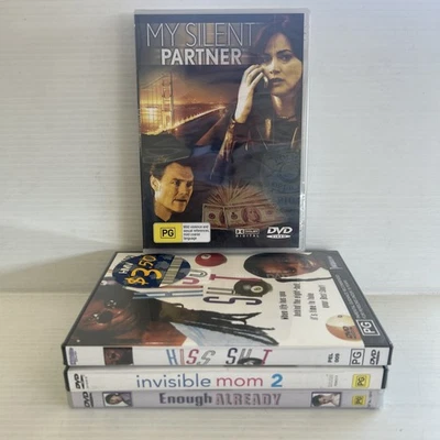 4 x PG Rated DVD Set New Sealed Region 4 - Kiss Shot Invisible Mom 2 Enough - image 1 of 4