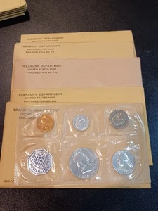 Lote de (5) juegos de prueba de plata de Estados Unidos 1961 gemas 1961 - Imagen 1 de 1