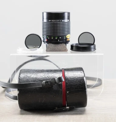 Minolta 250mm f5.6 RF Rokkor-X Reflex Mirror Lens w/caps,case,filters Tested! - Image 1 of 4