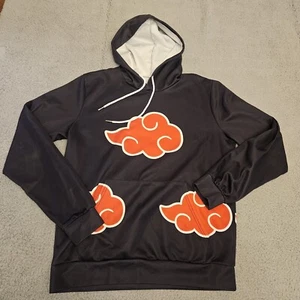 Naruto Pullover Adult LARGE Akatsuki Hoodie Anime Sweatshirt Pocket - Picture 1 of 7