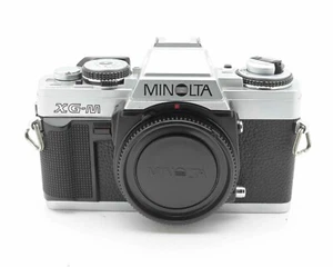 Minolta XG-M Silver 35mm SLR Film Camera Body with Body Cap (#17834) - Picture 1 of 10