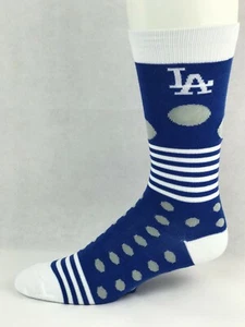 Los Angeles Dodgers Baseballsocken blau & weiß gepunktet & gestreift Damen Deuce Crew - Bild 1 von 2