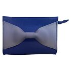 New Elizabeth Arden Small Blue Bow Zipped Make Up Cosmetics Pouch Bag Women