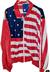 Vereinigte Staaten Flagge Windbreaker XL patriotisch 4. Juli - Bild 1 von 5