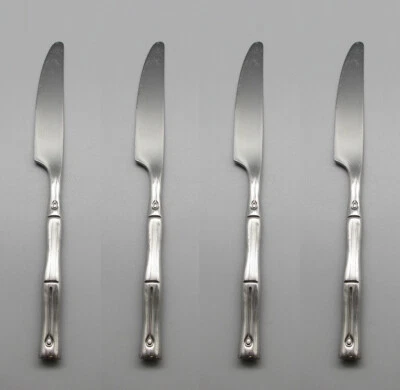 Cuchillos de cena BAMBOO cubiertos de acero inoxidable Hampton - Juego de cuatro * Foto 1 de 4