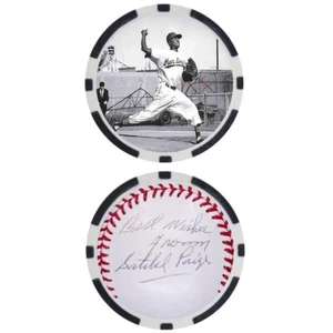 Satchel Paige SIGNED Baseball Legends Poker Chip - Bild 1 von 2