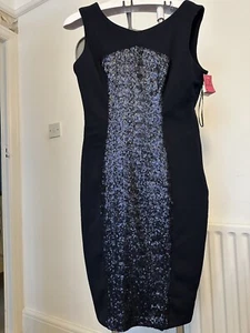 Elise&Ryan Blue Cocktail Dress Size 14 - Picture 1 of 3