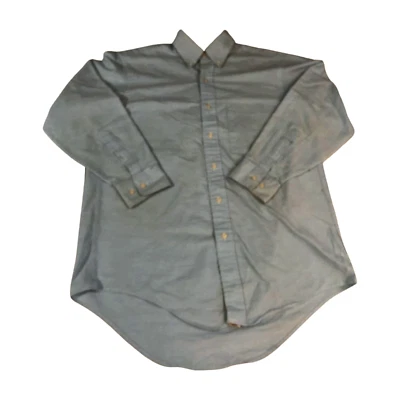 复古 Arrow Dover B.D 男式 70 年代衬衫棉混纺纽扣 M 32/33 灰色美国 — 第 1/4 张图片