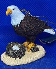 Vintage American Bald Eagle & Nest w/ Eggs Christmas Ornament