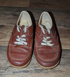 STRIDE RITE BOY'S DRESS SHOES SIZE 7 1/2 7.5 BROWN DRESS SHOES WITH LACES - Picture 1 of 5