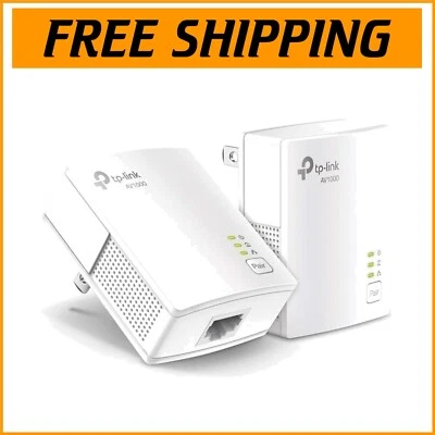 HomePlug AV2 Ethernet Adapter Kit - High-Speed Wired Connection, Compact Size - Image 1 of 4