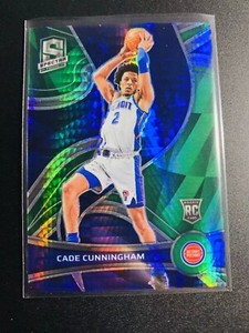 2021-22 Panini Spectra Cade Cunningham #102 Rookie RC Asia Green Prizm