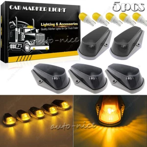 5X Cab Roof Running Marker Light + Amber LED Bulbs for Ford F150 F250 F350 80-97 - Picture 1 of 12