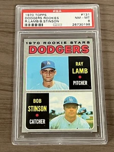 1970 Topps Set PSA 8 DODGERS ROOKIES Lamb and Stinson # 131 - Picture 1 of 2