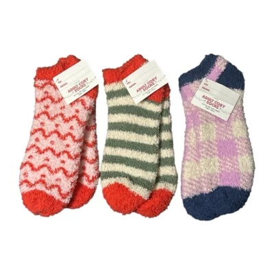 3 Pairs Made for Retail Womens Adult Cozy Fuzzy Socks One Size Fits Most New - Image 1 of 4