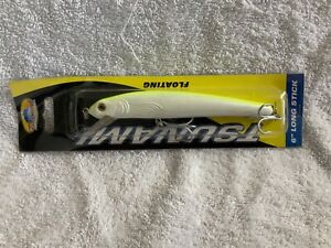 Tsunami 6 Inch Long Stick Lure Chartreuse New in Package VMC Hooks